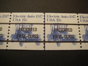 Scott 1906a, 17 cent Electric Auto, PNC5 in 10, #7A, GAP 5R