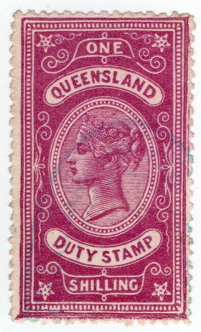 (I.B) Australia - Queensland Revenue : Stamp Duty 1/-