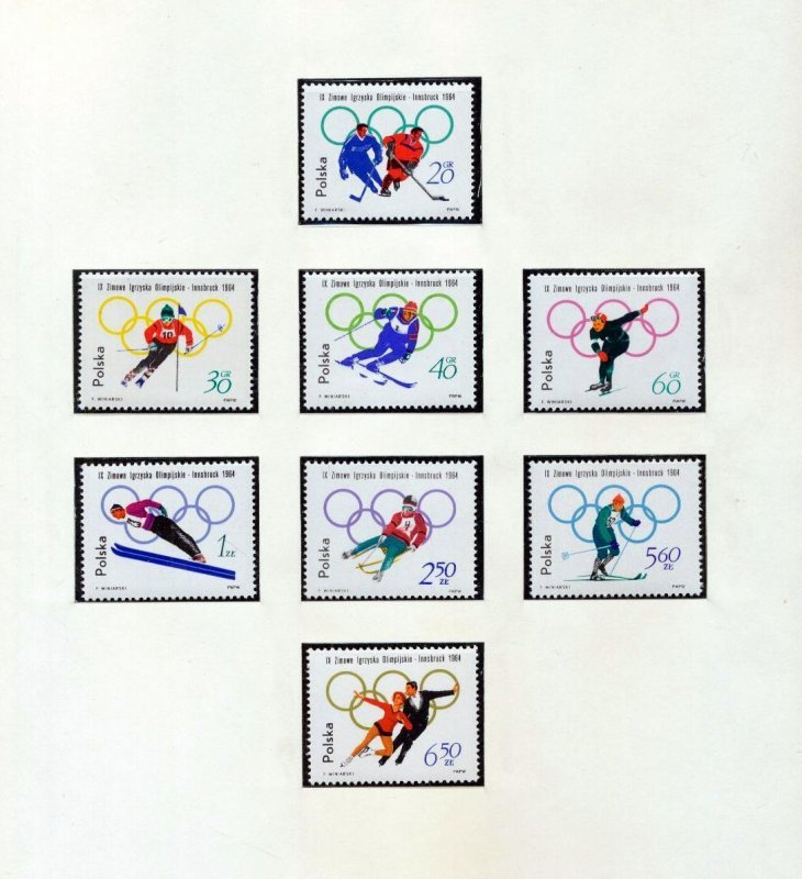 HUNGARY Poland Romania Austria SPORT 1963/64 MNH(40+Items)(IGM785 