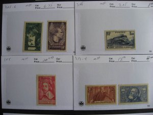 Sales cards full of France MH stamps (unverified), check them out!  