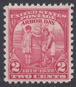 #717 2c 60th Anniv. Arbor Day 1932 Mint NH