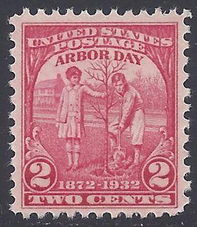 #717 2c 60th Anniv. Arbor Day 1932 Mint NH