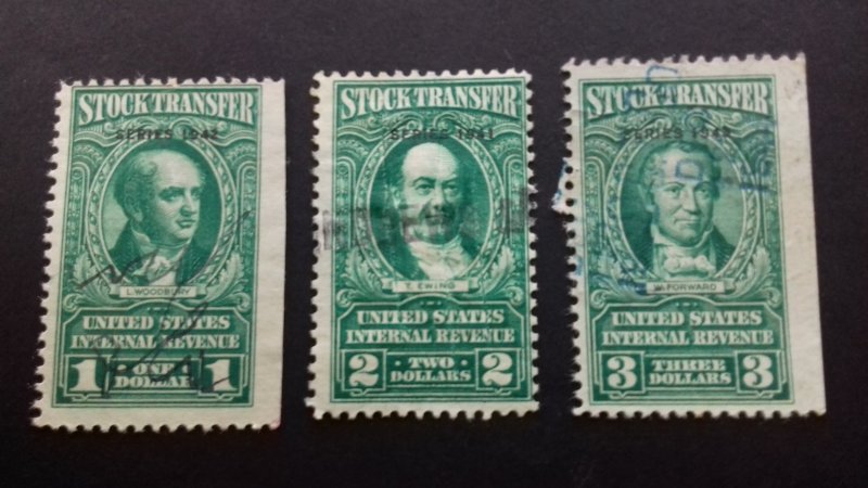 United States 1940 Stock Transfers Used