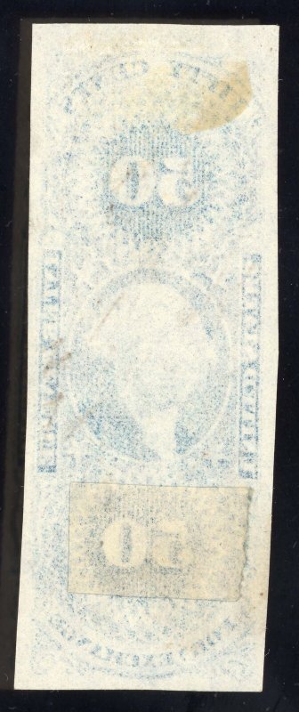 US Scott R56a Used 50c blue Foreign Exchange Revenue Lot AR151 bhmstamps