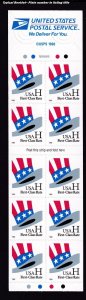 1998 H Rate Hat Sc 3268a MNH (33c) booklet of 10 plate number V1111