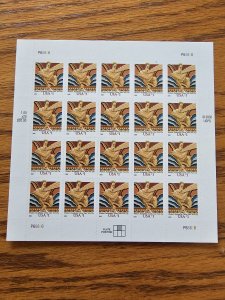 U.D. Scott #3766 Wisdom, Rockefeller Center Sheet of 20 $1 Stamps MNH P66666