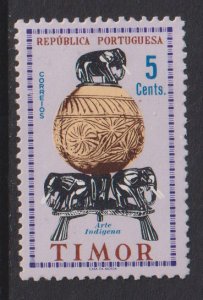 Timor  #301  MNH  1961  carved elephant jar 5c