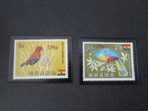 Ghana 1967 Sc 279,282 Bird MNH