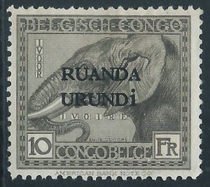 Ruanda-Urundi, Sc #23, 10fr MH