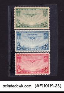 UNITED STATES USA - 1935-37 TRANSPACIFIC ISSUE SCOTT#C20-C22 3V MINT LH