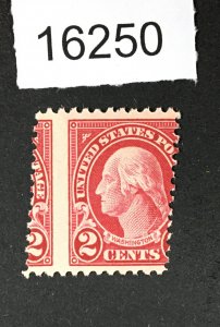 MOMEN: US STAMPS # 554 VAR. MINT OG NH MISPERF LOT #16250