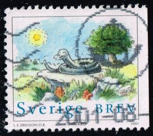 Sweden #2407b Curled Snake; Used (1.00)