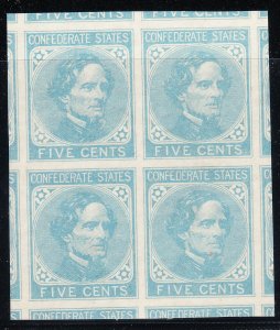 MOstamps - US CSA 6 Mint OG NH Block Graded 100J with PSE Cert - Lot# MO-3385