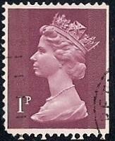 Great Britain #623 1P Queen Elizabeth 2, Stamp used F-VF