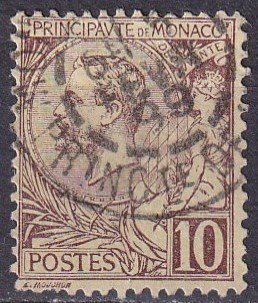 Monaco #15 F-VF Used  CV $16.00  (Z4323)