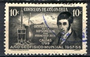 Colombia; 1958: Sc. # 680: Used Cpl. Set