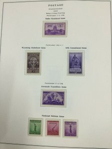 MOMEN: US STAMPS MINT COLLECTION ON 8 PAGES LOT #49831