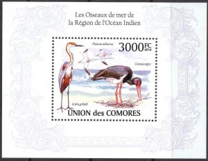 Comoro Islands 2010 Water Birds S/S MNH