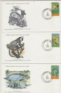 WWF IVORY COAST FIRST DAY COVERS 1979