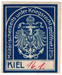 (I.B) Germany (Great War) Cinderella : Martial Law Seal (Kiel)