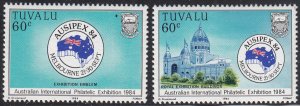 Tuvalu 1984 MNH Sc #257-#258 Ausipex '84