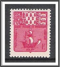 St Pierre & Miquelon #J71 Postage Due MHR