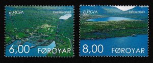 Faroe Is. Water Resources Europa CEPT 2v 2001 MNH SC#401-402 SG#413-414