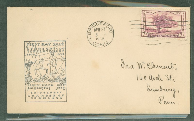 United States #772 On Cover
