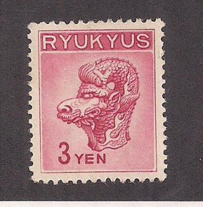 RYUKYU ISLANDS SC# 11   VF/MLH