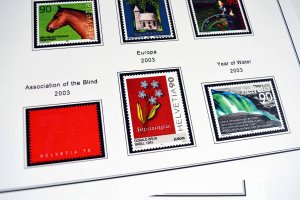 COLOR PRINTED SWITZERLAND 1843-2010 STAMP ALBUM PAGES (213 illustrated pages)