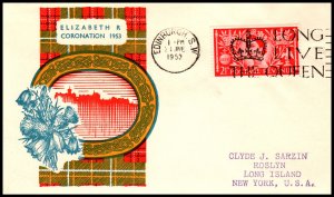 Great Britain 313 Typed FDC