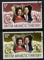 British Antarctic Territory 1972 Royal Silver Wedding set...