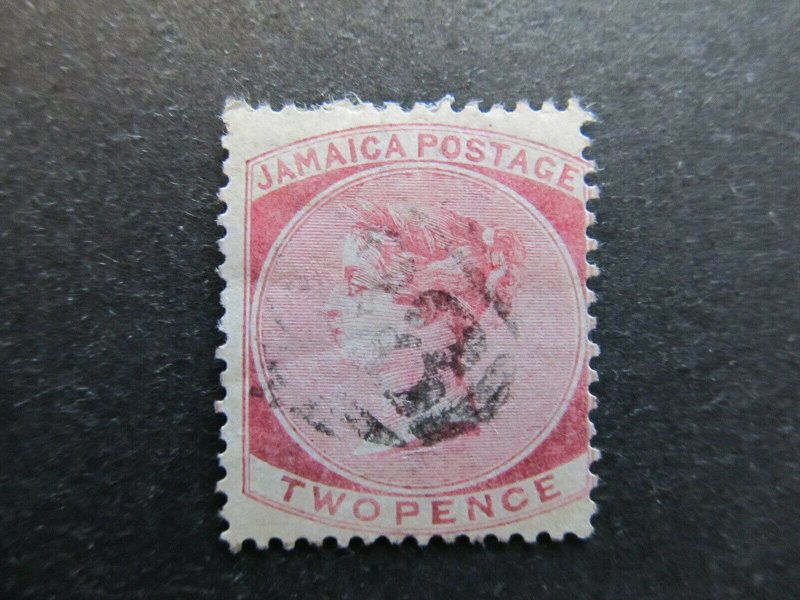 A4P21F19 Jamaica 1870-83 Wmk Crown CC 2d used