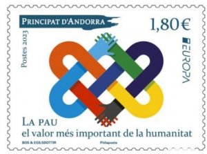 Andorra France 2023 Europa CEPT Peace stamp MNH