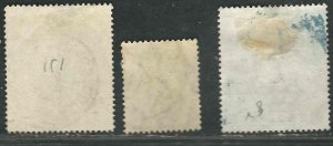 Barbados 120, 131, 184 SG 119, 174, 185 2½ d Used 1897-1916 SCV $6.25
