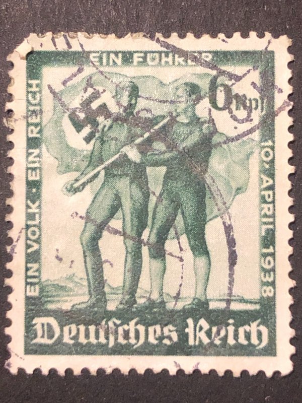 German Deutsches Reich, stamp mix good perf. Nice colour used stamp hs:1