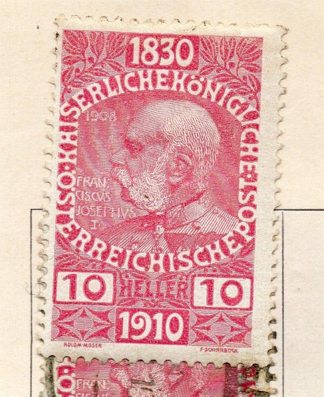 Austria 1910 Early Issue Fine Mint Hinged 10h. 240501