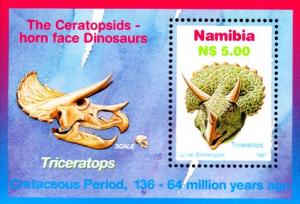 Namibia - 1997 Dinosaurs MS MNH** SG MS738