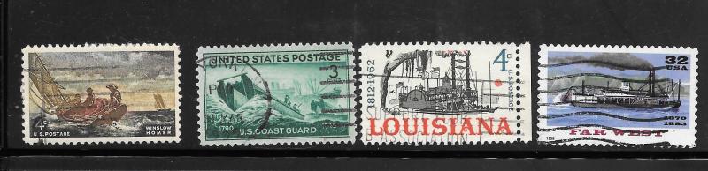 #Z688 Used Ships 10 Cent Lot . No per item S/H fees.