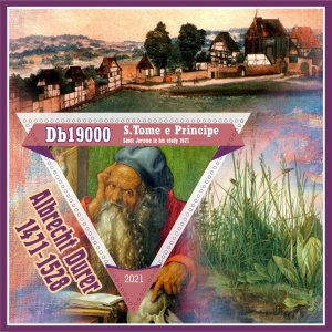 Stamps. Art, painting, Albrecht Durer 2021 8 sheets perforated ** MNH