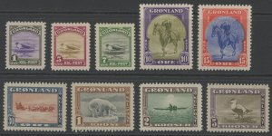 Greenland 10-18 * mint LH-HR (15 thin) (2209 670)