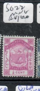 NORTH BORNEO  ARMS  1/2C POSTAGE  SG 22  MNG      P0531H