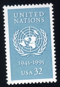 Scott #2974 United Nations Single Stamp - MNH
