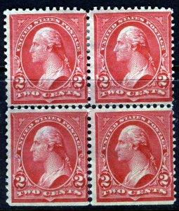 #279B Mint NG, Ave-F, Block of 4, SE at bottom (CV $ - ID15451) - Joseph Luft