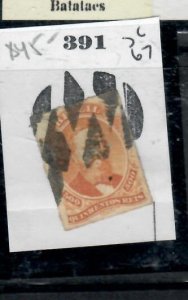 BRAZIL DOM PEDR0 500R   SC 67 #391   CORK CANCEL      VFU P0313H