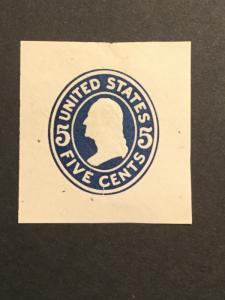 US SC# U418 Washington Cut Square Mint Hinged