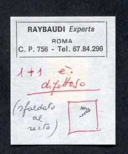 Montenegro 36 - 39 1942 Airmail Semi Postal F - VF Used on Piece