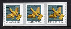 Scott # 4495 Art Deco Bird unused  strip of  3