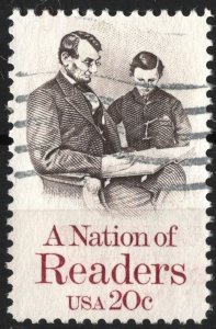 SC#2106 20¢ Nation of Readers Single (1984) Used