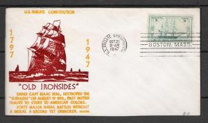 US #951 Frigate Constitution Spartan FDC